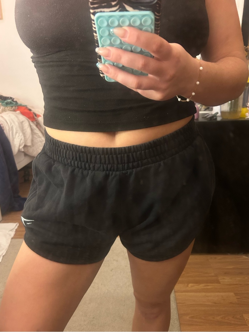 Gymshark black workout shorts